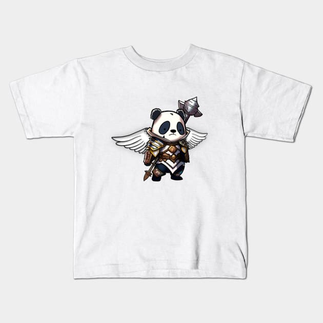 Palaces & Pandas: The Heavenly Paladin (no text) Kids T-Shirt by FallenClock